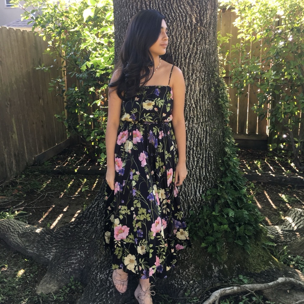 Express Floral Long Dress
